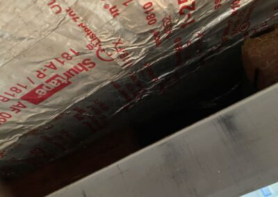 Supply plenum insulation on an air handler in Platina, Boynton Beach